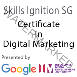 Presented by Google and IMDA - Certificate in Digital Marketing