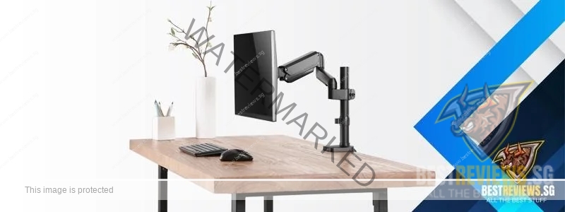 iErgo 4 Pole Single Monitor Arm