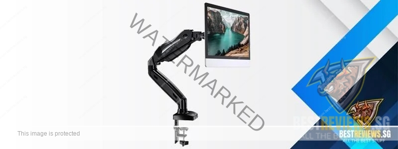Gas-Strut Desktop Monitor Single Mount