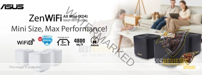 Kit Mesh Wi-Fi 6 ASUS ZenWiFi XD4 - Couverture 400m², 1800Mb/s, Protection TrendMicro