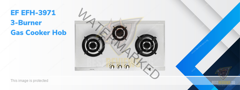 EF EFH-3971 3-Burner Gas Cooker Hob