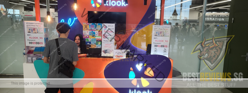 Klook Bangkok Experience - Collecting SimCard from Klook Counter at Airport Departure Hall Row K