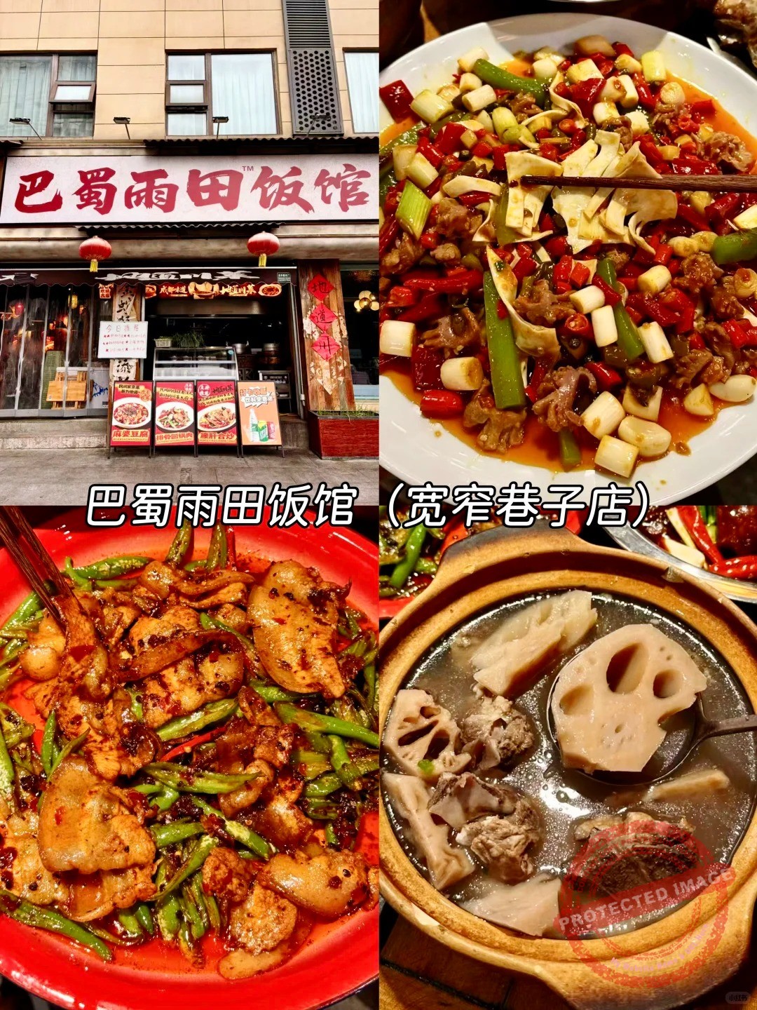 chongqing food 川菜 巴蜀雨田饭馆